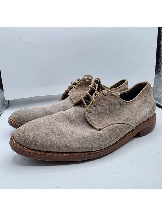 Allen Edmonds Mens Size 11 Beige Lace Up Suede Dress Shoes Casual Formal main image 11